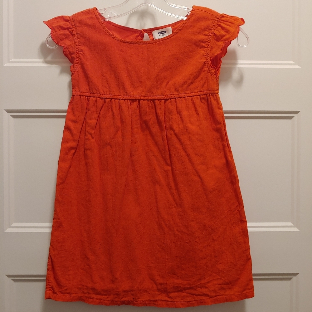 Old Navy ruffle sleeve dress with open back